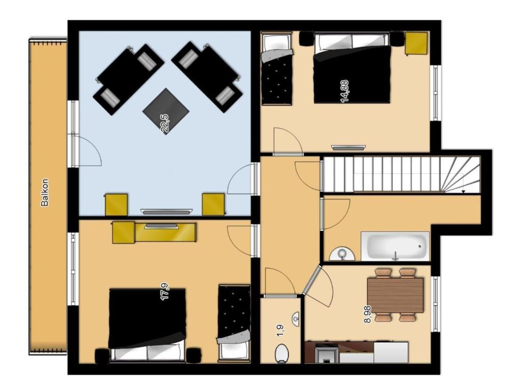 Appartement Popelka Saalfelden Camera foto